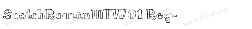 ScotchRomanMTW01 Reg字体转换